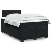 Giroletto a Molle con Materasso Nero 120x190 cm in Velluto 3286266