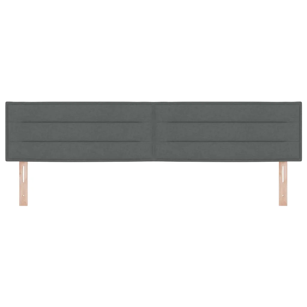 Testiera | Testata Grigio scuro 200 cm Tessuto