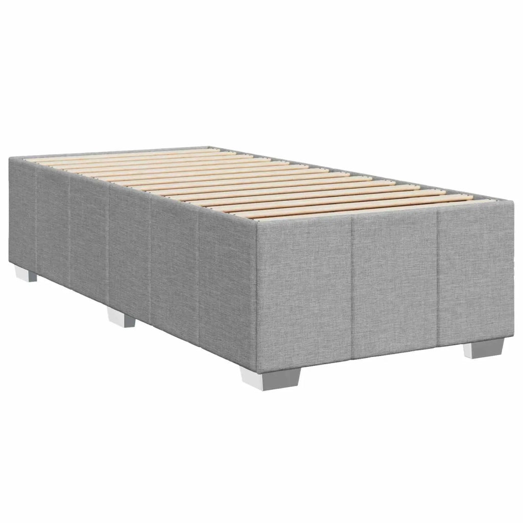 Letto box spring con materasso Grigio Chiaro 90 x 200 cm 3452579