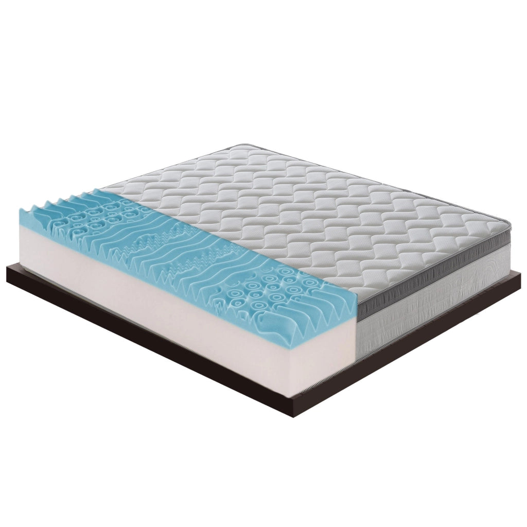 Materasso Piazza e Mezza 140x200 in Memory Foam - Alto 26 cm - Sfoderabile - 6 cm memory gel rinfrescante