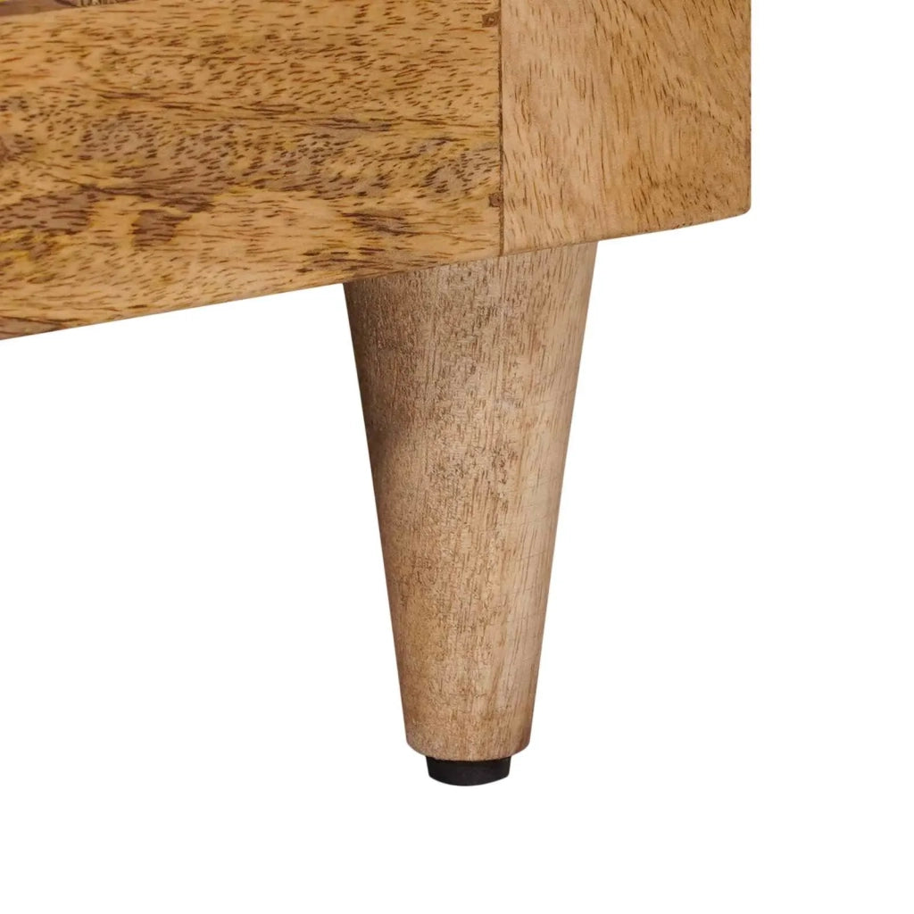 Comodino | Armadio da Notte | Mobiletto da notte con cassetto Naturale 50 x 33 x 60 cm