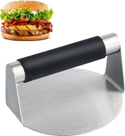 Impastatrice per Hamburger 55 pollici - forma rotonda professionale - impastatrice per hamburger - non aderente 304 acciaio inox - alimentare - smasher duraturo per polpette di carne - BBQ smash burger