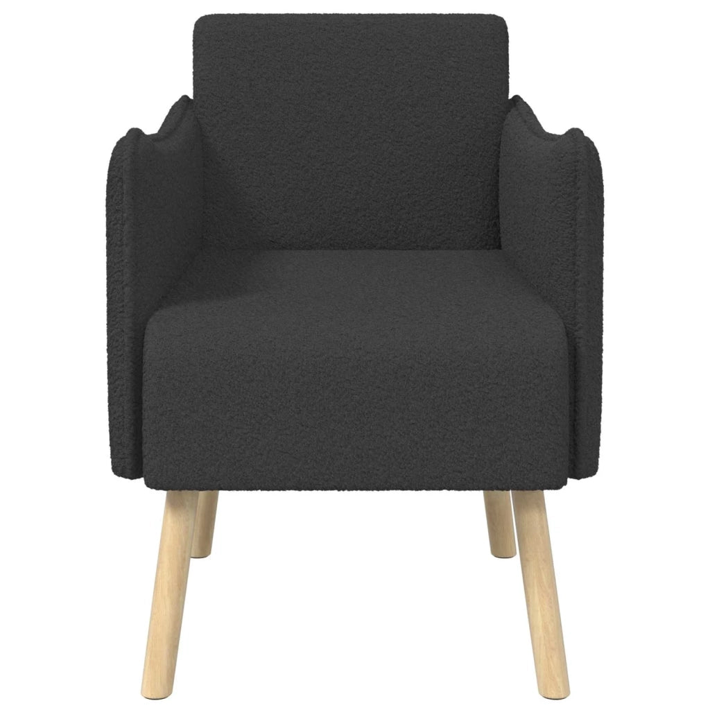 Sedia d'accento Grigio Scuro Bouclé 42044826