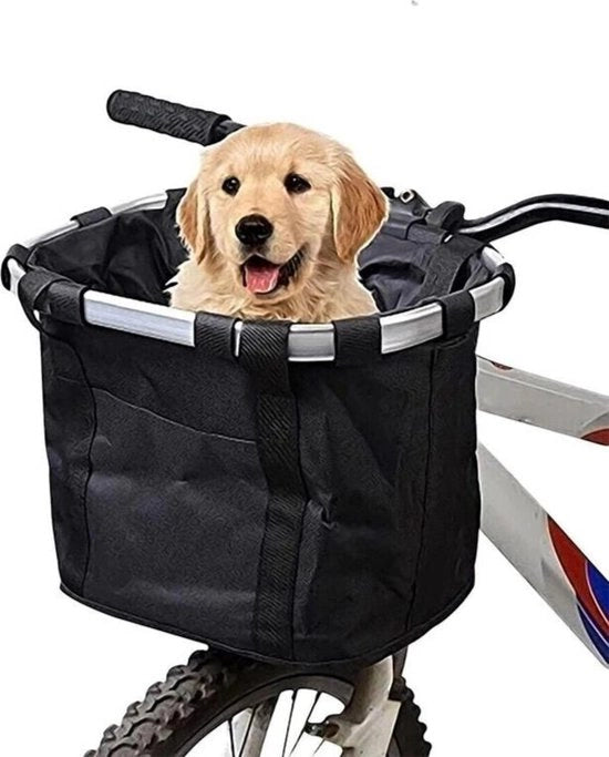 Carriera per bicicletta per davanti - rimovibile - per piccoli cani fino a 5 kg