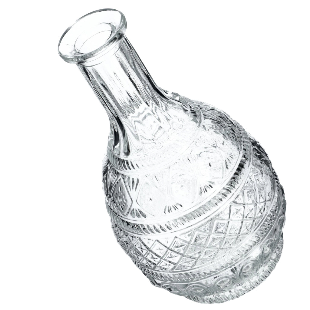 Caraffa per whisky KADAX, bottiglia in vetro cristallo da 1 litro con tappo di sughero, confezione da 6 pezzi.