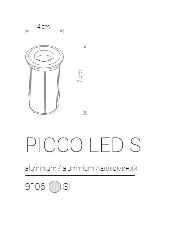 Faretto da incasso esterno LED PICCO Nowodvorski IP67