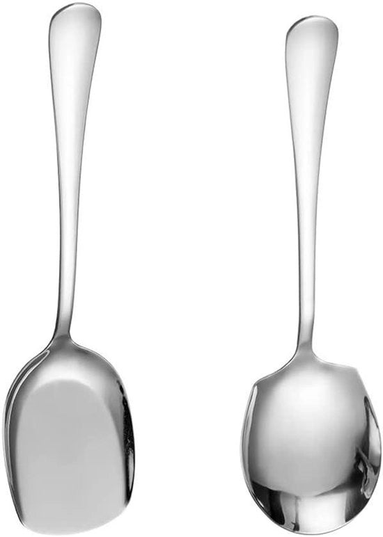 Lepelli in acciaio inossidabile per ristoranti e buffet, set da 2 pezzi
