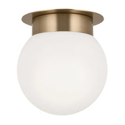 Plafoniera ALBERS ottone, sfera opale vetro E27 Kichler
