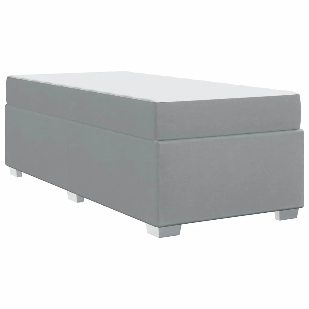 Struttura del letto-Giroletto Grigio chiaro 100 x 200 cm Tessuto 943523