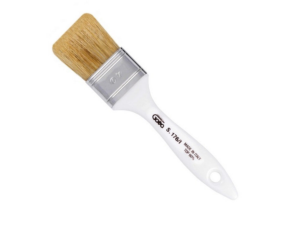 12pz pennellessa fai da te manico in plastica  mm. 50 (misto ideal) cod:ferx.vit10608