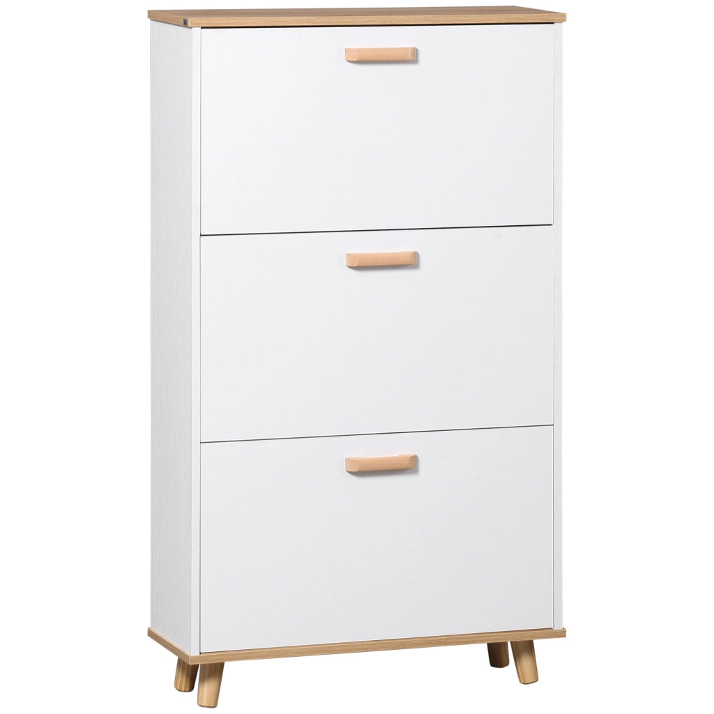 Scarpiera 3 Ante ¨C Minimal ¨C Bianco 70x23.5x122 cm