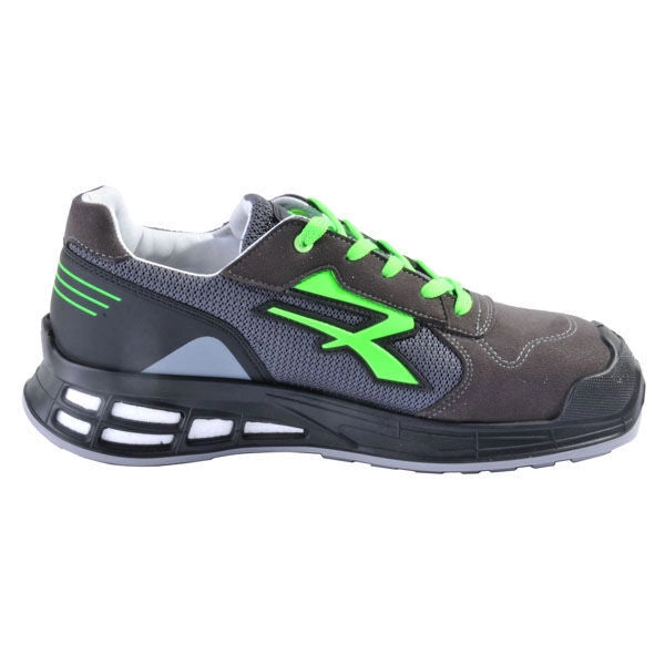 U-power RN20016 Egon Scarpe Antinfortunistiche Basse S1P SRC ESD Puntale Alluminio Antiperforazione Taglia 45 colore Nero Verde