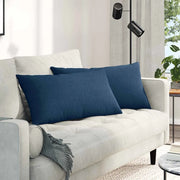 Cuscini da Divano 2 pcs Blu 80 x 40 cm Tessuto 42013704
