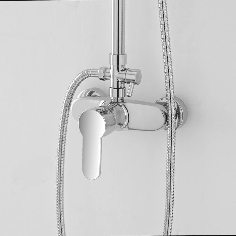 Colonna doccia completa linea Platinum in acciaio cromato con miscelatore e doccetta 5 funzioni Feridras