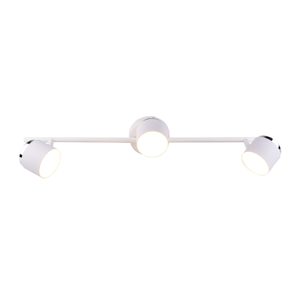 Lampada parete-soffitto orientabile LED 3x 3000K bianca Polux
