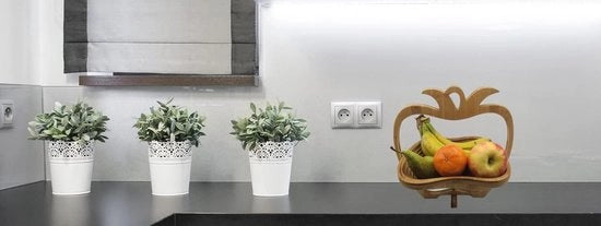 Porta frutta pieghevole - Bambù e legno di verdura - Multifunzionale
