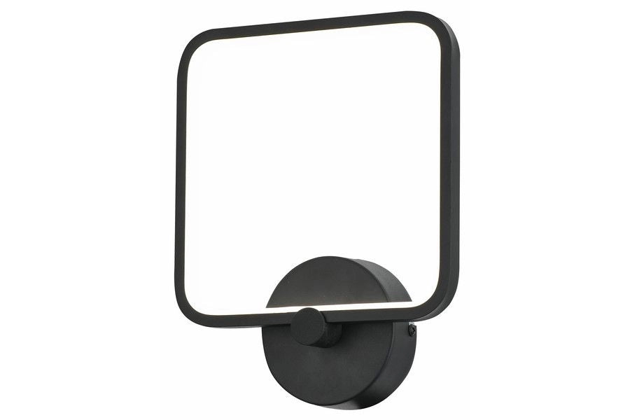 Applique moderna quadrata nera Anaya LED 12W Reality