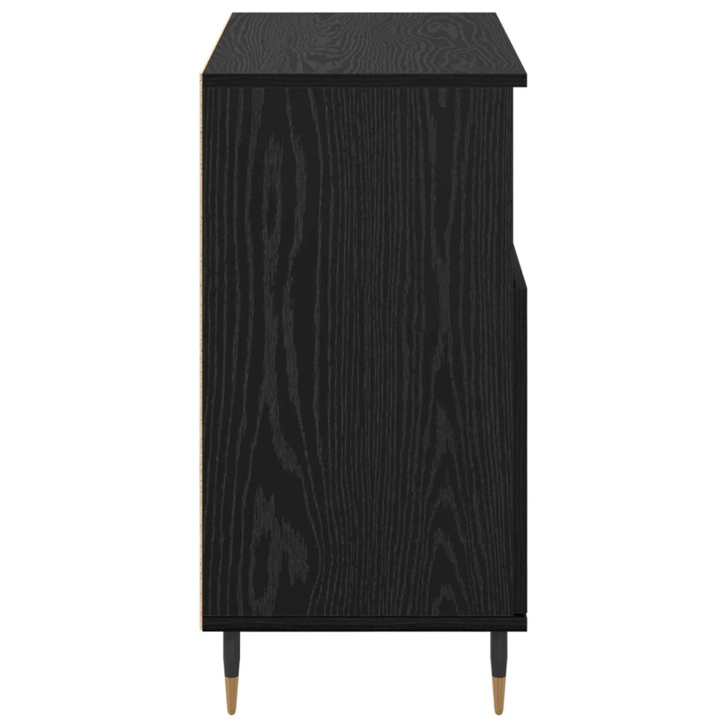 Credenza | Sideboards 2 pcs Rovere nero