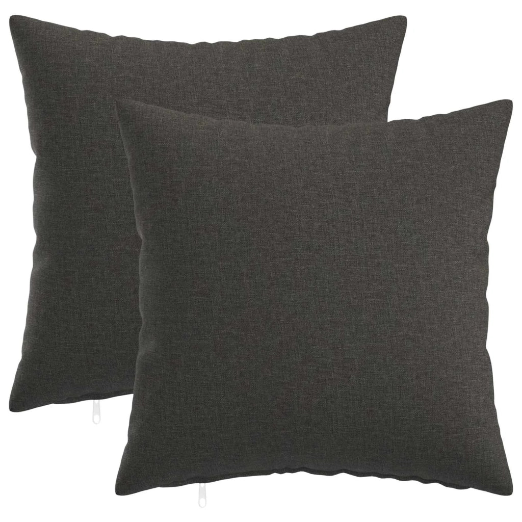 Federa 2 pcs HEERLEN Grigio Scuro 40 x 40 cm 908308