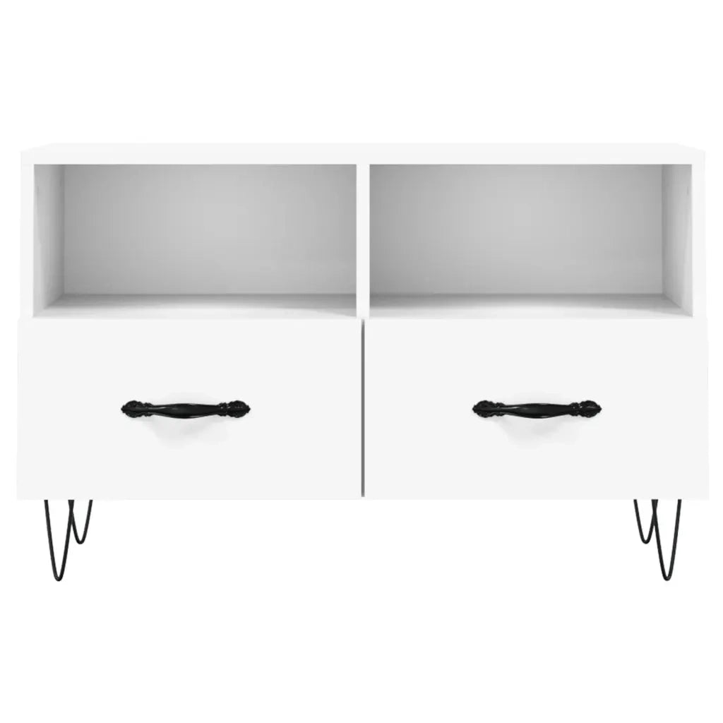 Mobile TV | Armadietto TV | Mobile Porta TV Bianco 80x36x50 cm in Legno Multistrato
