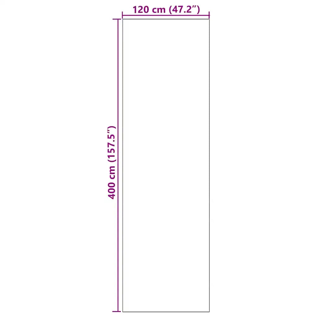 Tappetino Altro Arancione e Nero 120 x 400 cm Poliammide e PVC 4100748