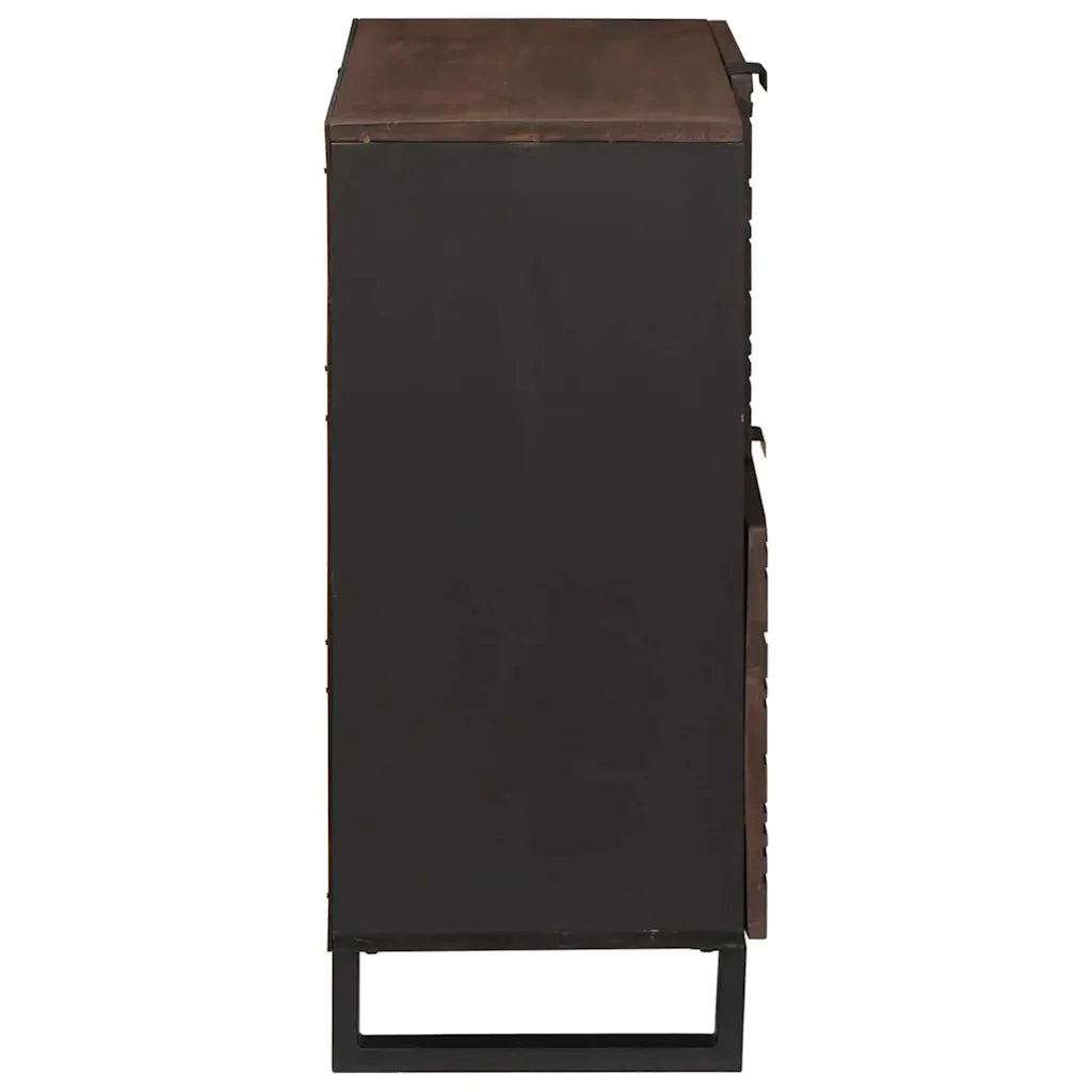 Credenza Marrone 80 x 33 x 75 cm legno massello di mango 4018035