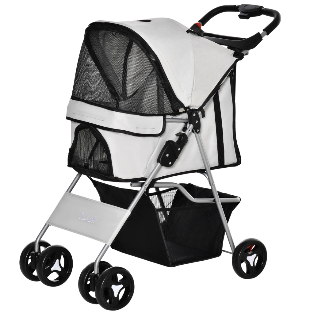 Carrello per cani pieghevole ¨C Minimal ¨C grigio 77x45x99.5 cm