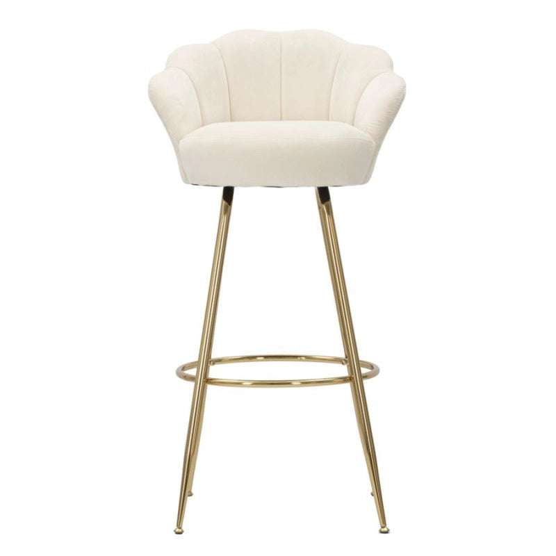 Sgabello Bar Vienna Crema cm 55x53x110