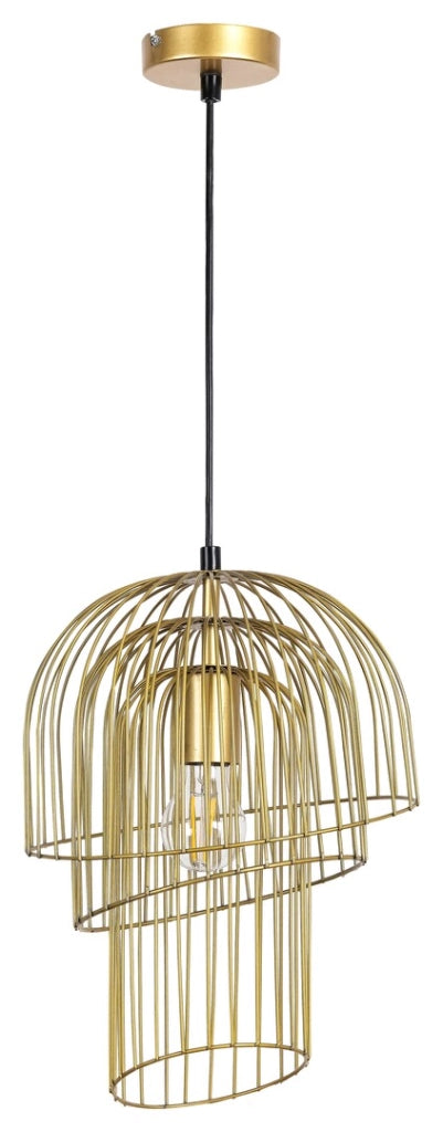 Sospensione Rabalux Rowena ottone E27 1 luce Ø28cm