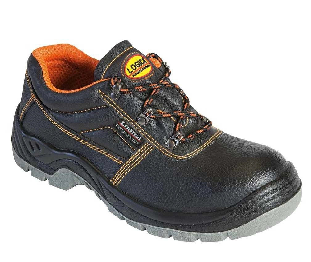 SCARPA ANTINFORTUNISTICA BASSA PELLE NERA N.41