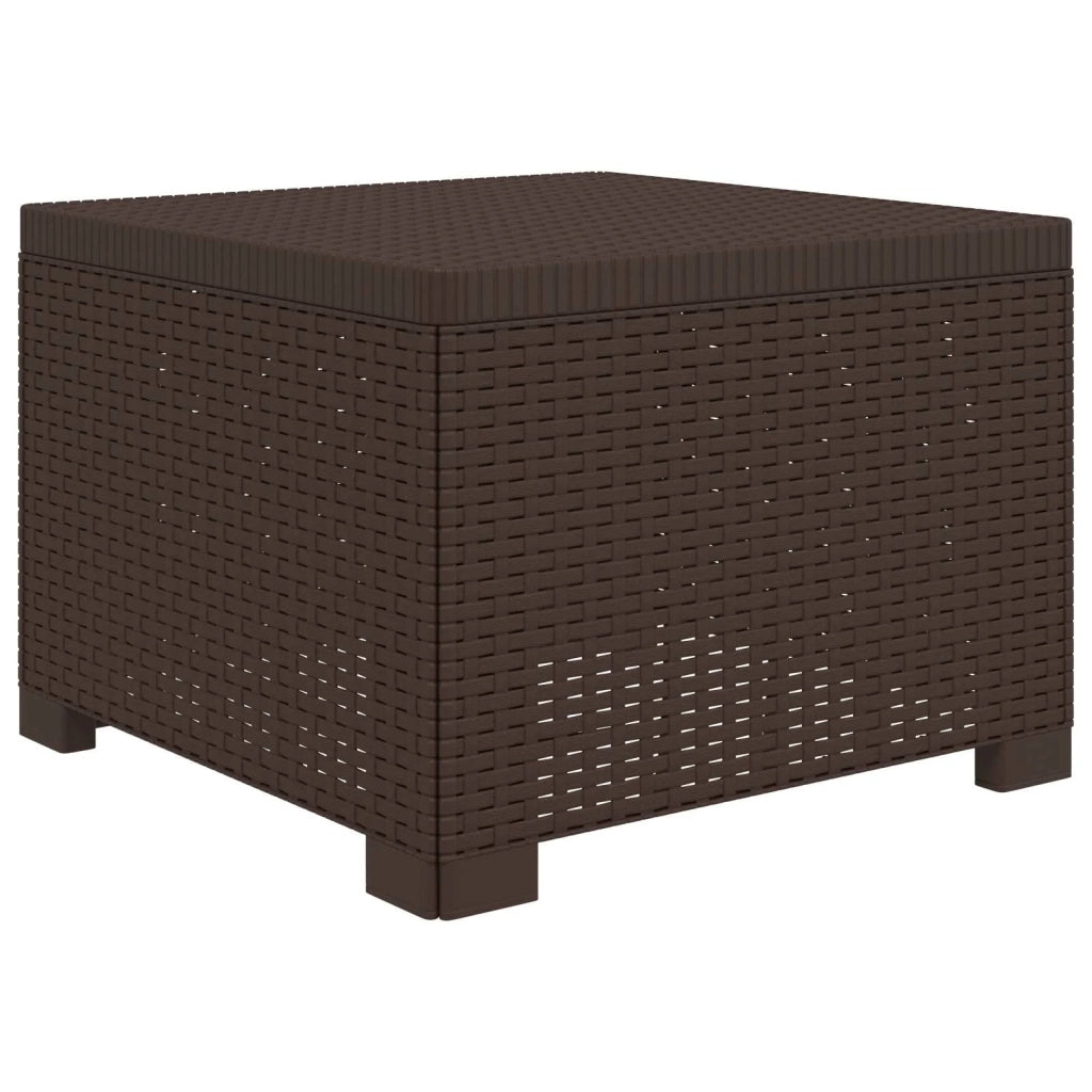 Divano da Giardino 5 Posti con Cuscini Stile Rattan PP Marrone 3444091