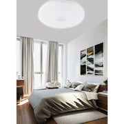 Trade Shop - Plafoniera Soffitto 60w Decoro Con Cristalli Centrale Luce Fredda Naturale Fst-50a62495 - -bianco Naturale      -