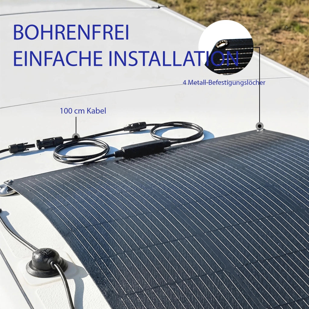 Pannello Solare Portatile 100W 18V ¨C Minimal ¨C IP67 Impermeabile con 2 USB e LCD