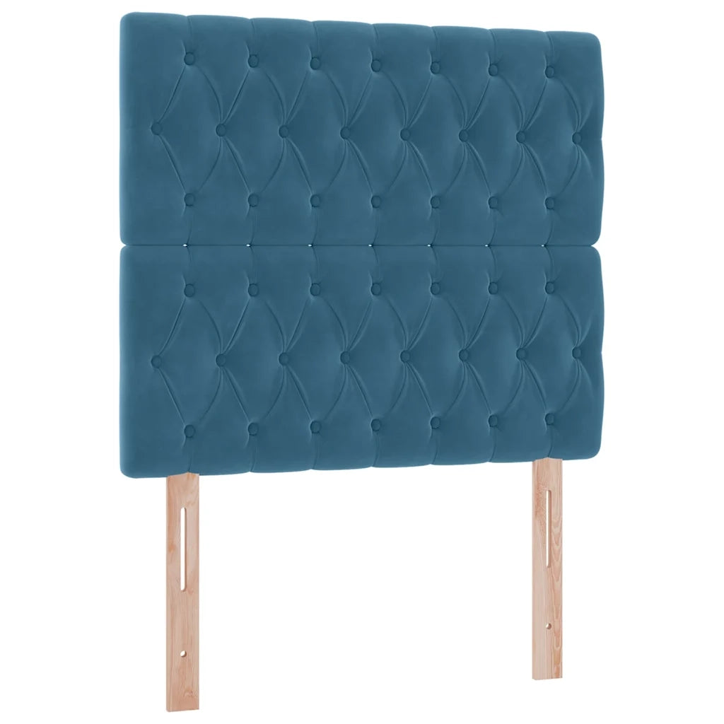Letto con contenitore e materasso Blu Scuro 100 x 200 cm 3372073