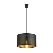 Lampada a sospensione Emibig Aston nero/oro E27 Ø35