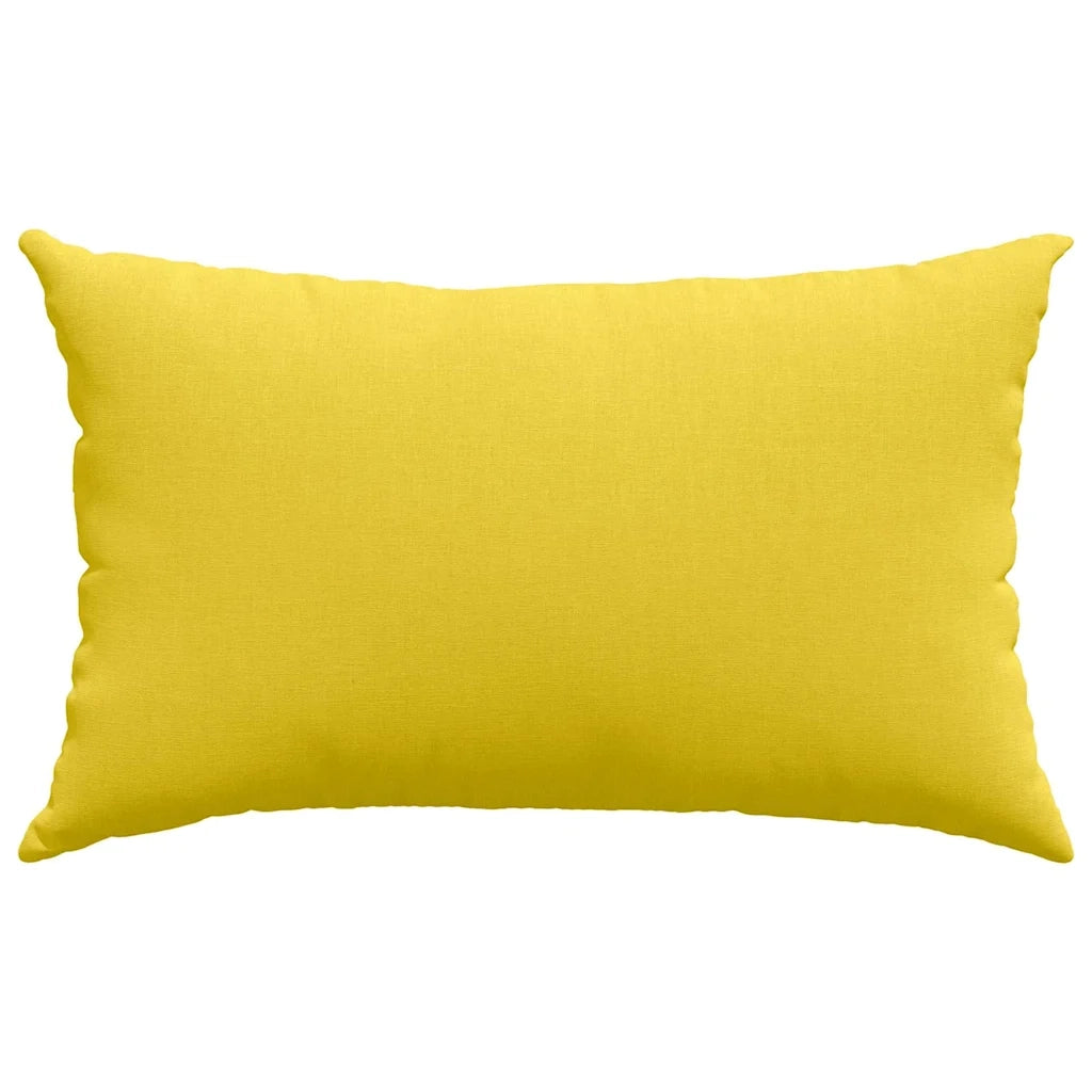Cuscini da Divano 2 pcs Giallo Chiaro 50 x 30 cm Tessuto 42013619