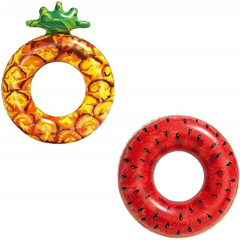 Trade Shop - Ciambella Galleggiante Salvagente Gonfiabile Mare Piscina Forma Anguria Ananas 019960 -