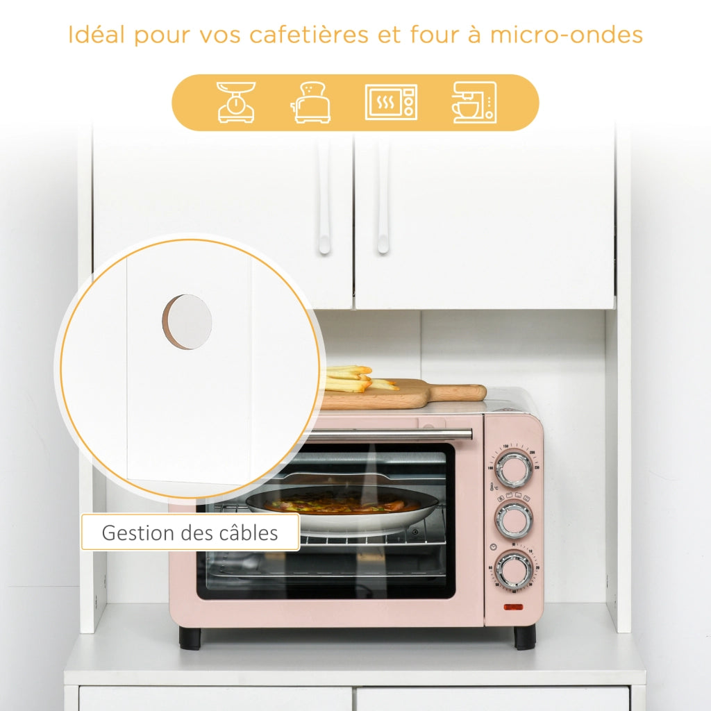 Mobile da cucina con 3 ante e 3 cassetti ¨C Xylo ¨C bianco 60x40x160 cm
