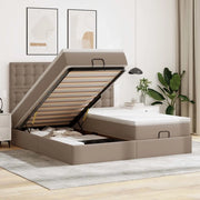 Struttura Letto Pouf con Materassi 200x200cm Similpelle 3314512