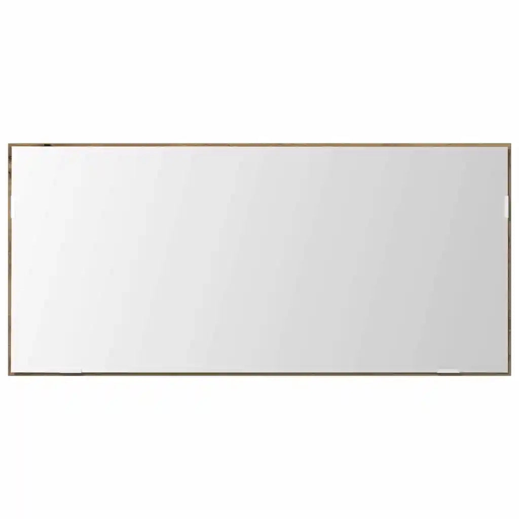 Specchio con luci a strisce a LED rovere artigianale 80 x 37 cm 863307