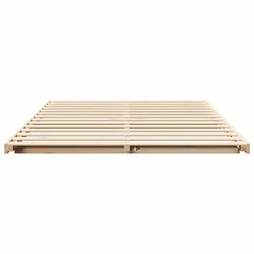 Struttura del letto Marrone 140 x 220 cm Pino massello 873130