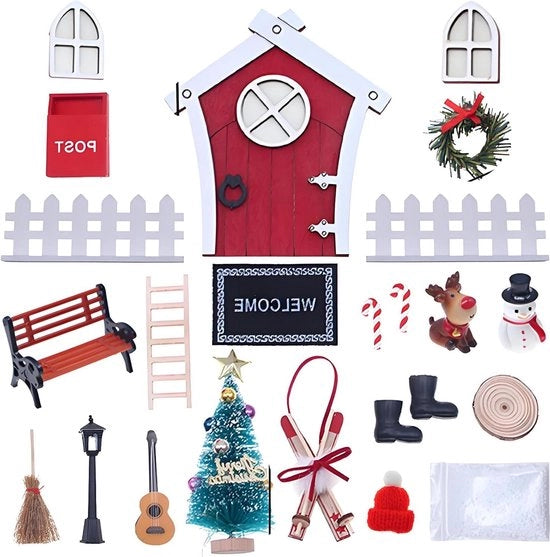 Portale di Babbo Natale - Decorazioni natalizie con effetto magico.