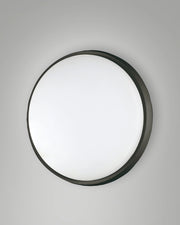 Plafoniera LED Olly in Alluminio e Policarbonato Nero 23W 2700lm 3000K IP54 Lampada da Soffitto Design Moderno Codice Prodotto 3315-61-101
