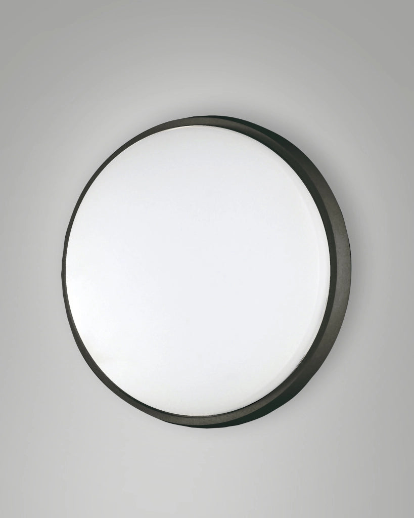 Plafoniera LED Olly in Alluminio e Policarbonato Nero 23W 2700lm 3000K IP54 Lampada da Soffitto Design Moderno Codice Prodotto 3315-61-101