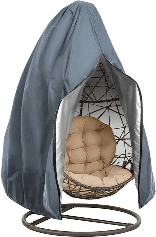 Cuscino per esterni, resistente al vento, con chiusura a zip, 190x115 cm, grigio.