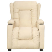 Poltrona Reclinabile in Tessuto Crema 339057