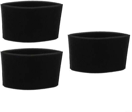 Filtro Schiuma 3 pezzi - Filtro di Sostituzione per Asciutto/Umido - Lavabile/Ridisponibile - Filtrazione Efficiente del Polvere - Compatibile con Diversi Marchi - Filtro per Aspirapolvere