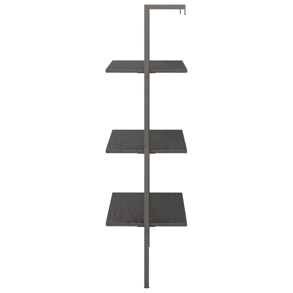 Scaffale Pendente a 3 Livelli Nero 64x35x120,5 cm 336381
