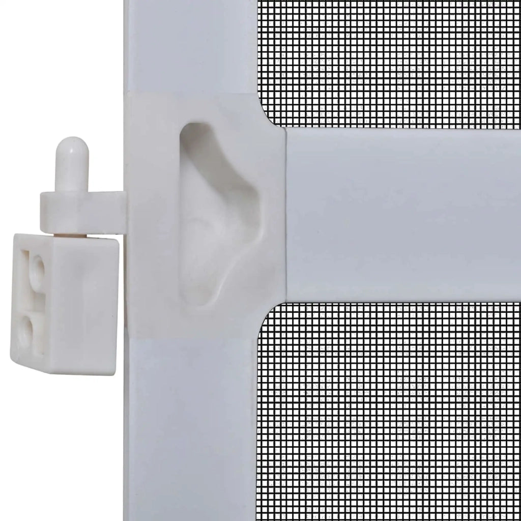 Schermo Insetti a Battente Bianco e Nero 120 x 240 cm 42047049