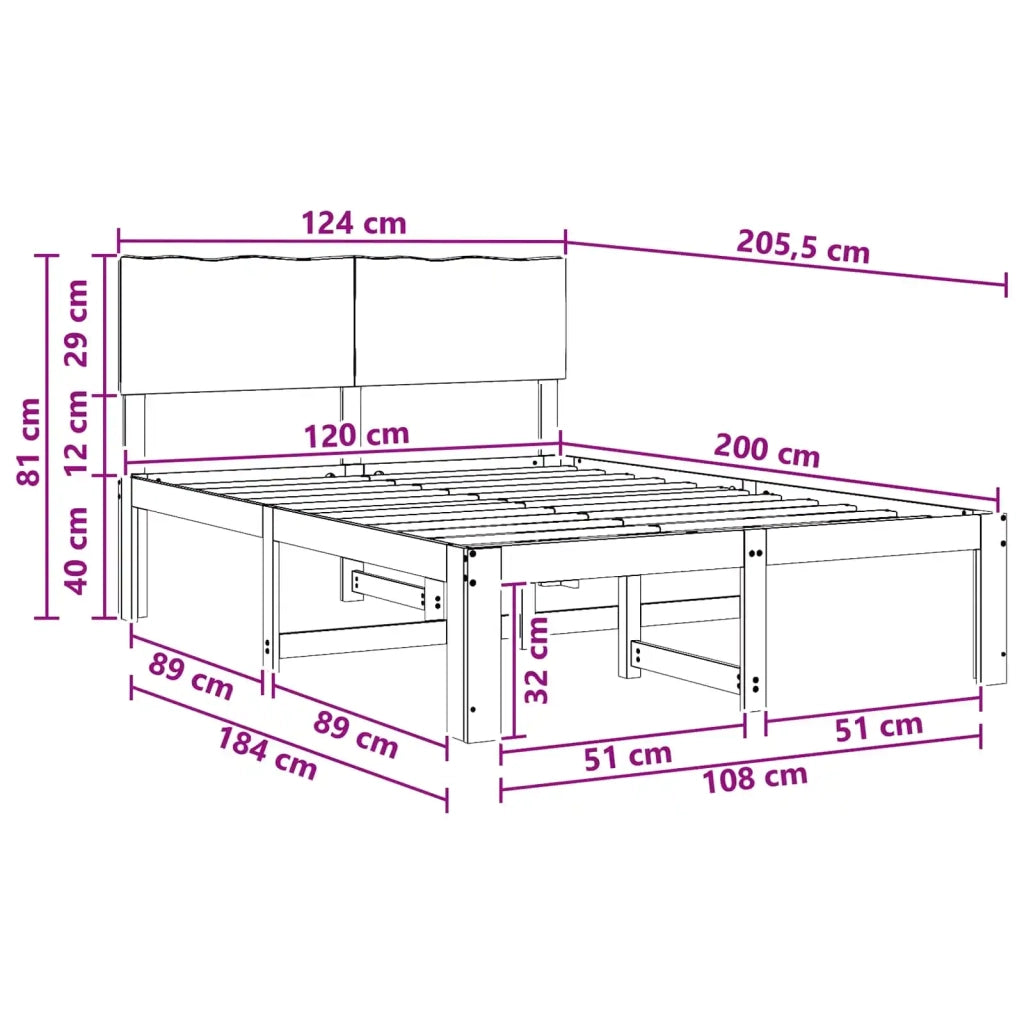 Letto matrimoniale con testiera ROSTOCK Marrone Scuro 903461